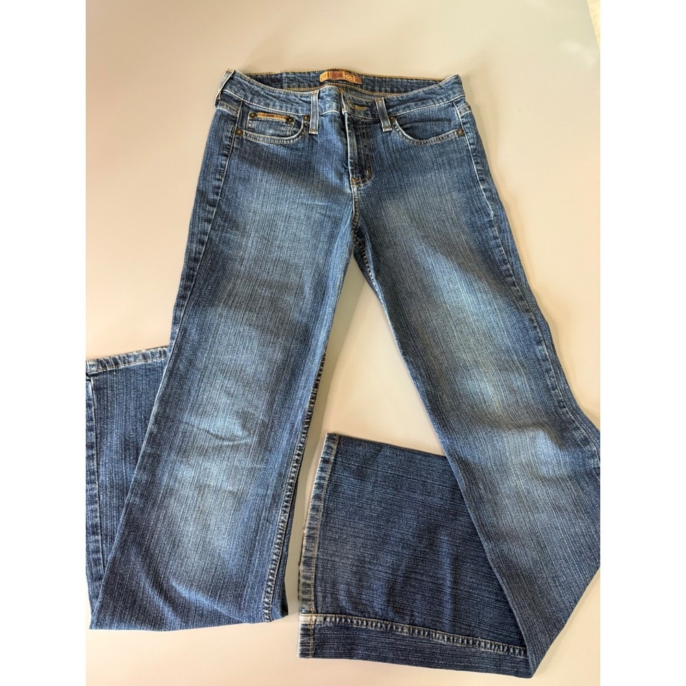 Vintage 90s LEI Flare Leg Jeans Medium Wash Low Rise Denim Y2K Women 7 29x32